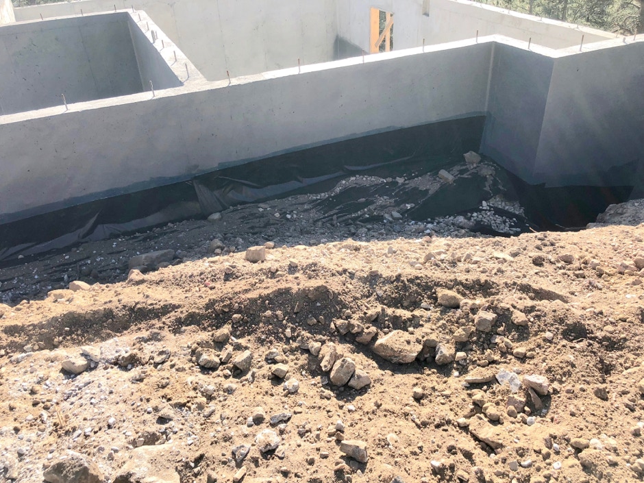 September 19, 2019 Backfill material brought up
